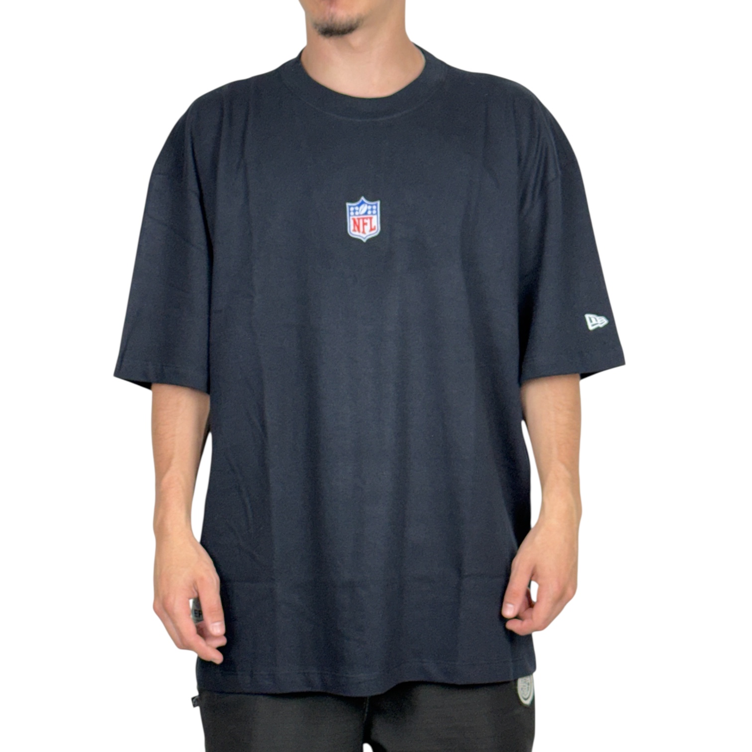 Camiseta New Era All Institutional Style Nfl Preto | Sunset Skate