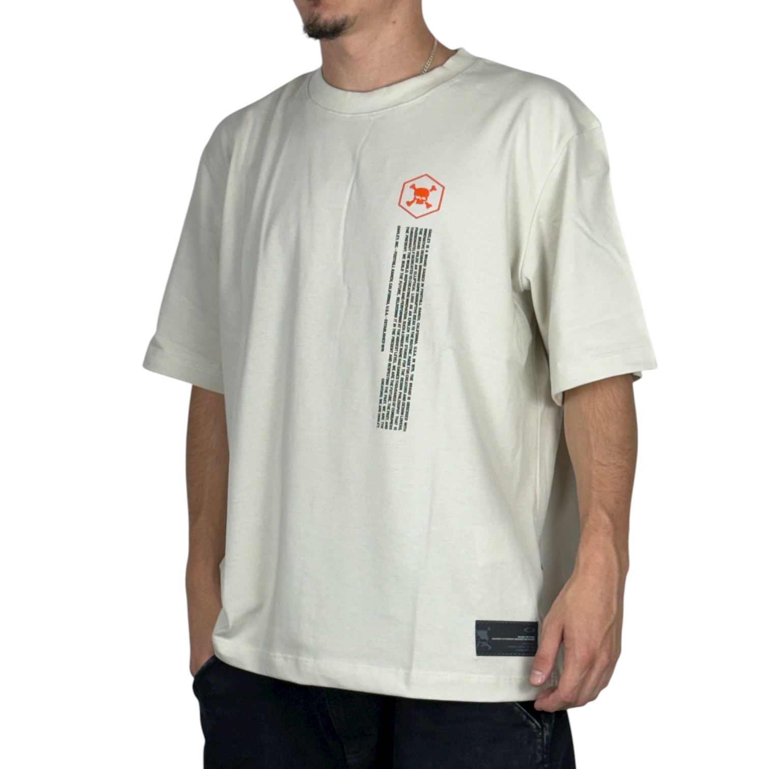 シャツ Camiseta Oakley New Explorer Washed Graphics Mist | Sunset Skate