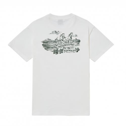 Camiseta Carnan Horses Classic Off White | Sunset Skate Shop - A