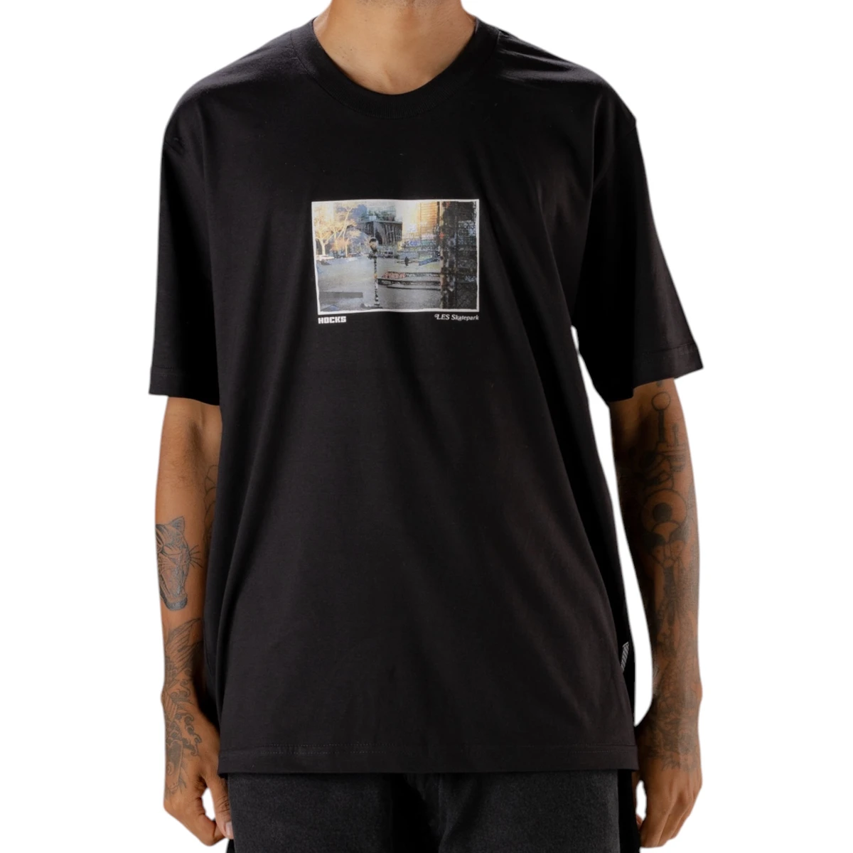 CAMISETA HOCKS LES SKATEPARK PRETO H27044