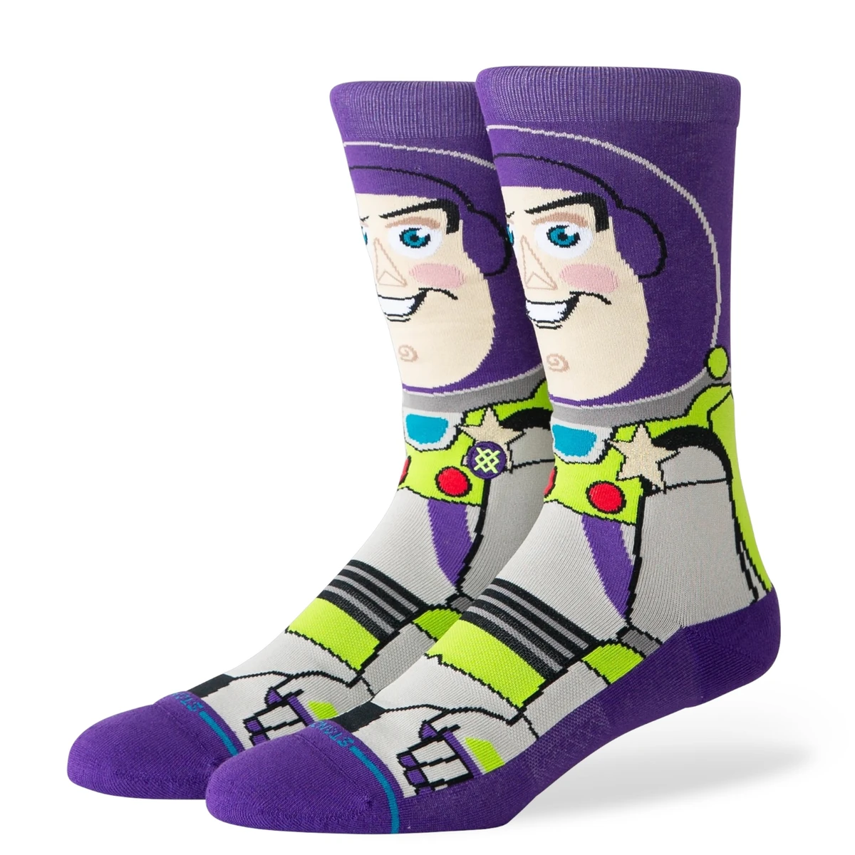 MEIA STANCE TOY STORY BUZZ CREW PURPLE