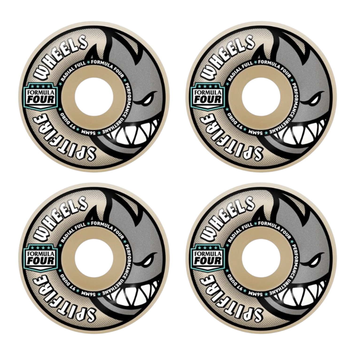 Roda Spitfire F4 97du Radial Full 54mm | Sunset Skate Shop - A