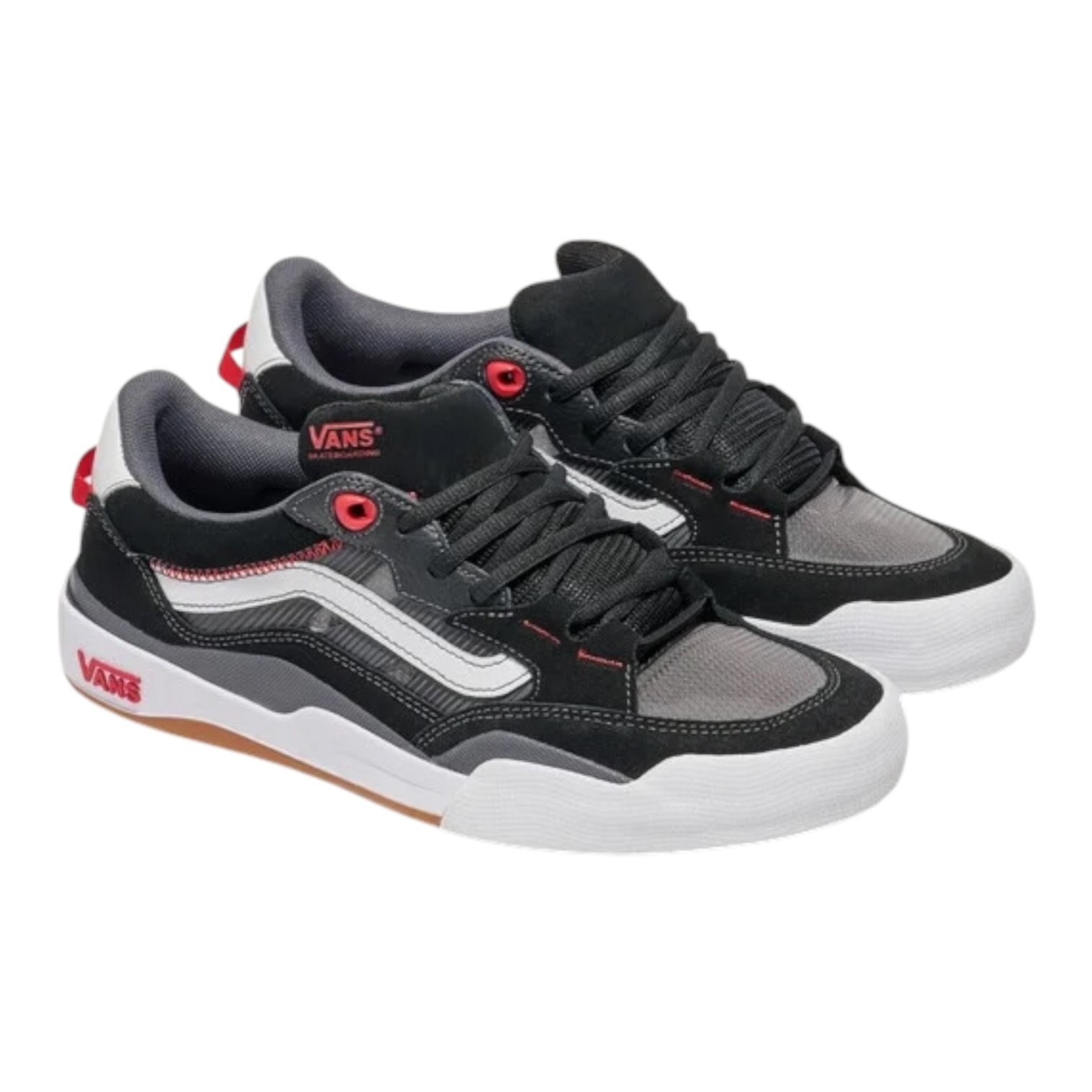 Tênis Vans Wayvee 2 Skate Black White Red | Onesixteam Skateshop